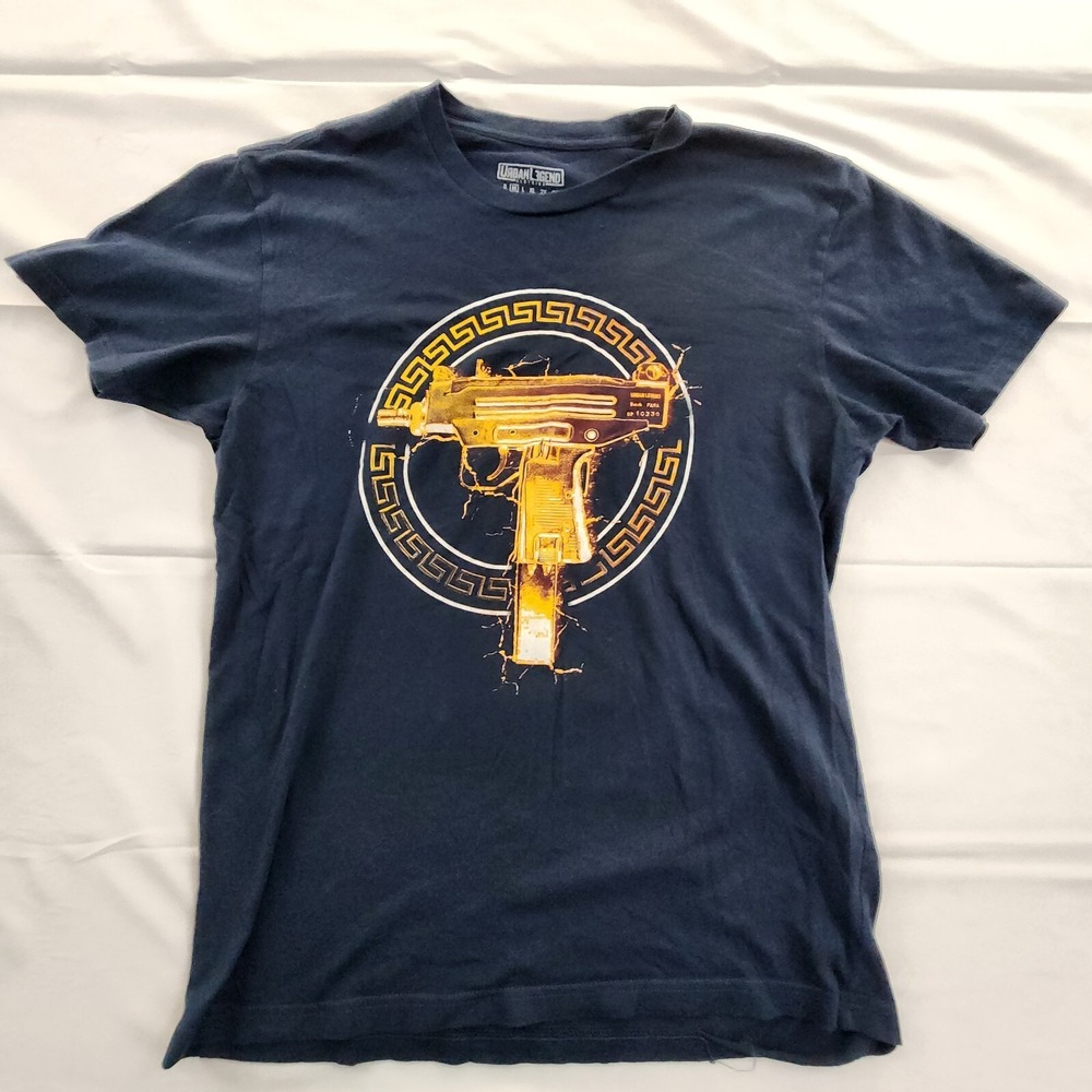 Urban Legend Gun Blue Short Sleeve T-Shirt Men's M